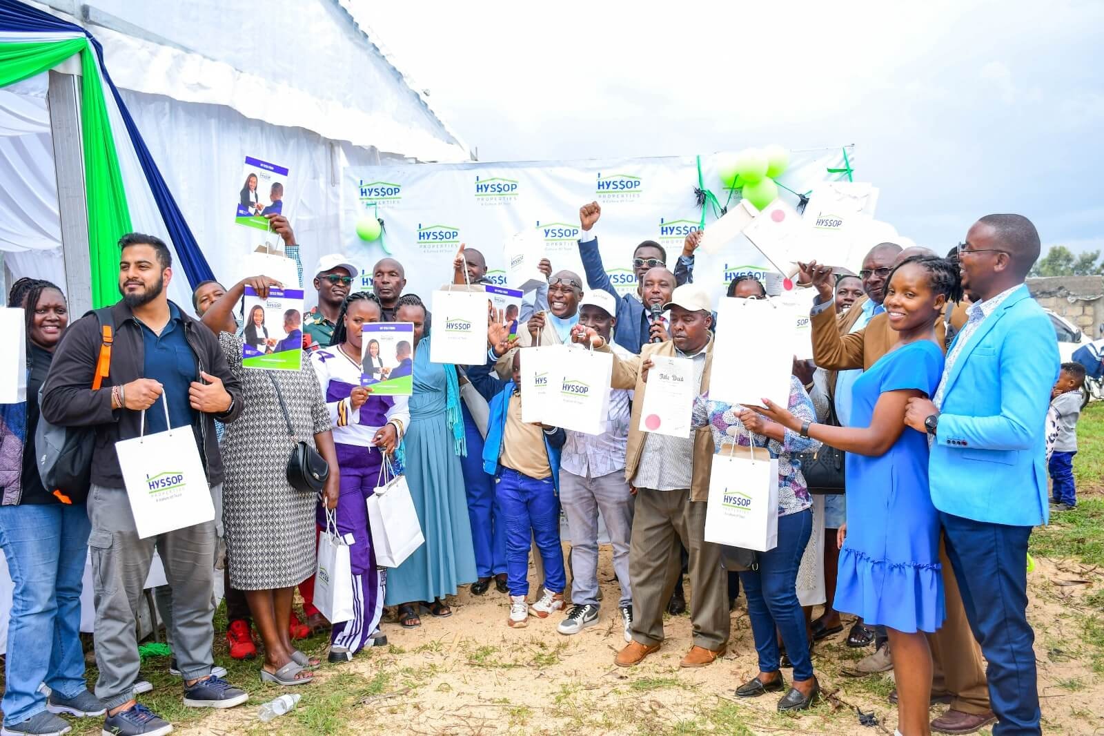 Hyssop title deed ceremony