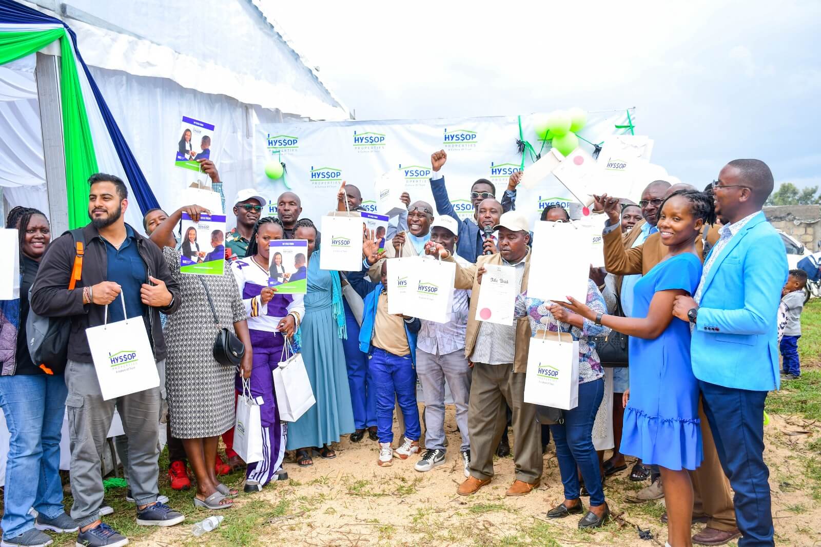Hyssop Properties title deed ceremony in Kenya